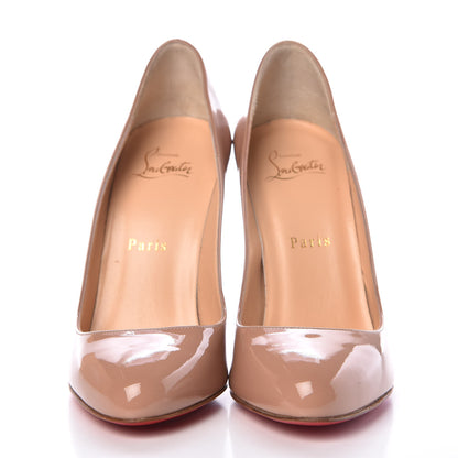 Christian Louboutin Patent Merci Allen 100 Pumps 37.5 Nude 2 of 9