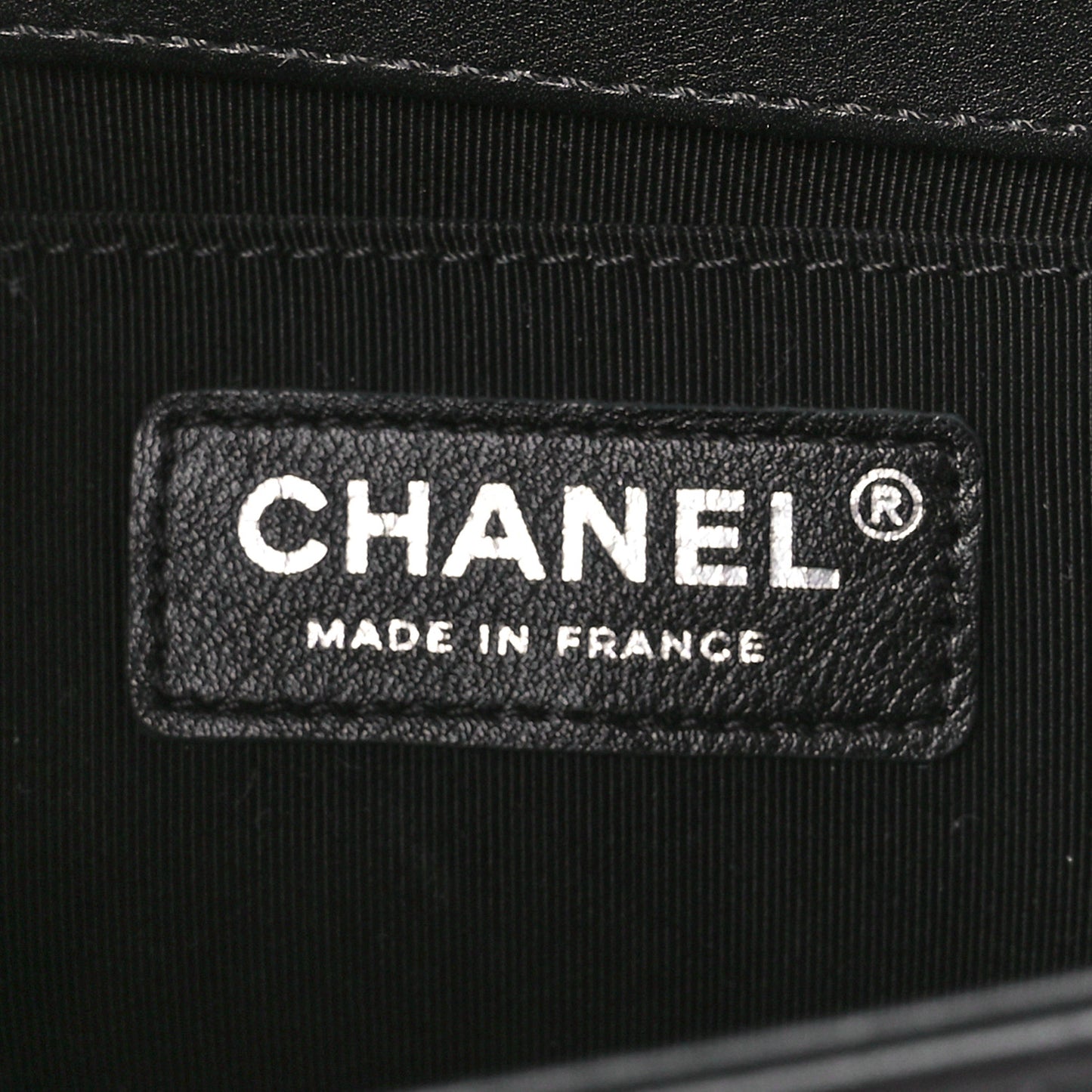 Cracked Metallic Calfskin Quilted Medium Boy Flap Black