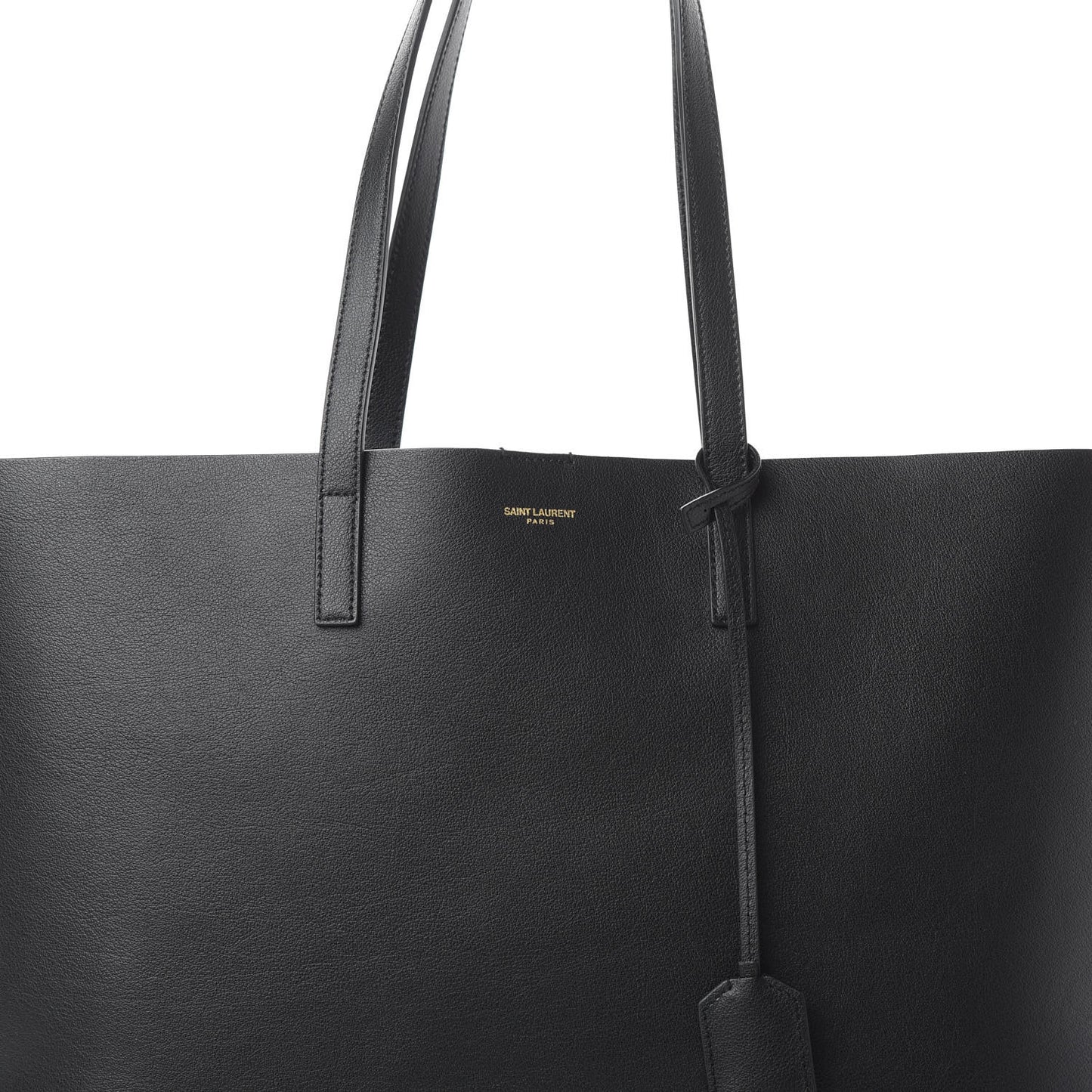 Calfskin Large Shopping Tote Black