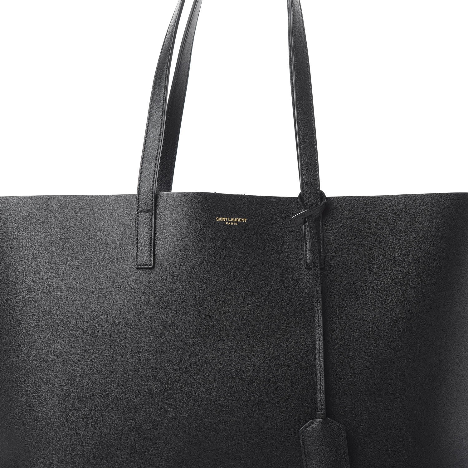 Saint Laurent Calfskin Large Shopping Tote Black 9 of 12