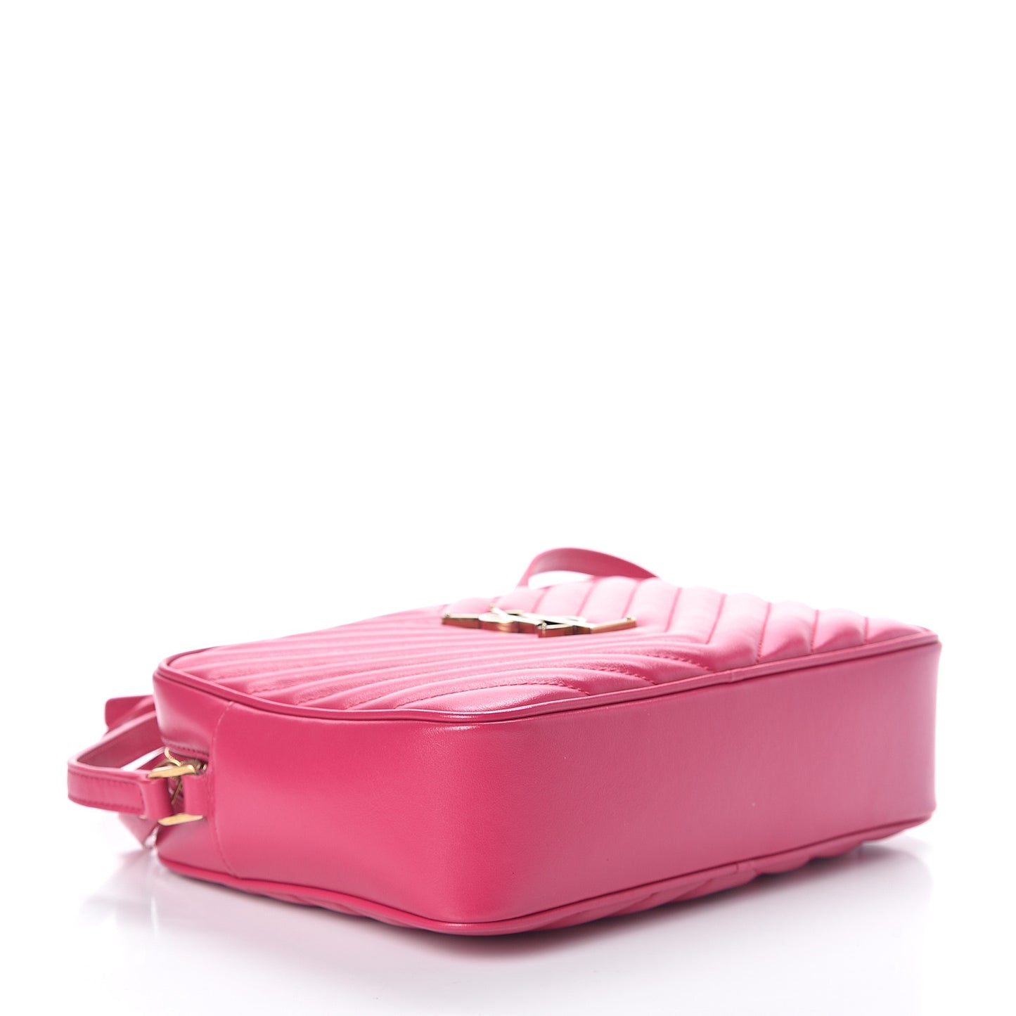 Calfskin Matelasse Monogram Lou Camera Bag Bright Pink