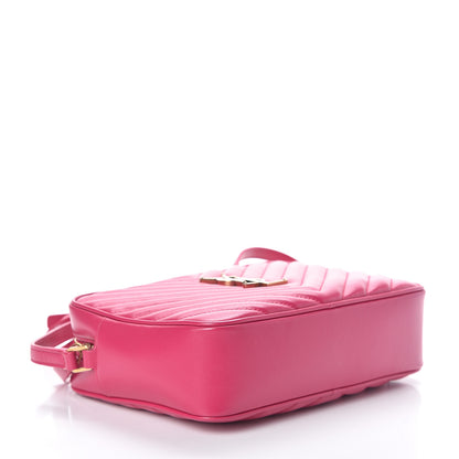 Saint Laurent Calfskin Matelasse Monogram Lou Camera Bag Bright Pink 3 of 8