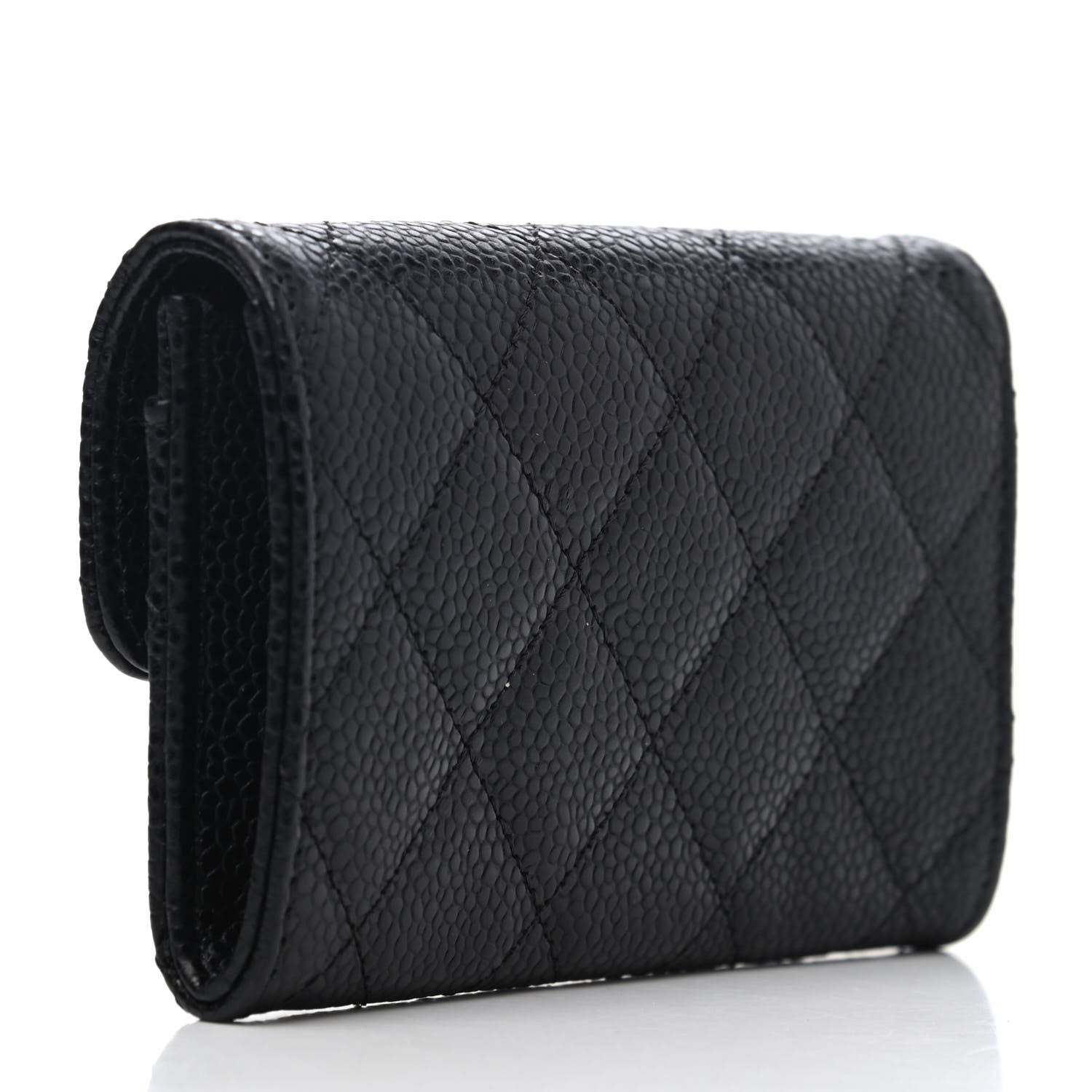 Chanel Caviar Quilted Flap Card Holder Black 2 of 4