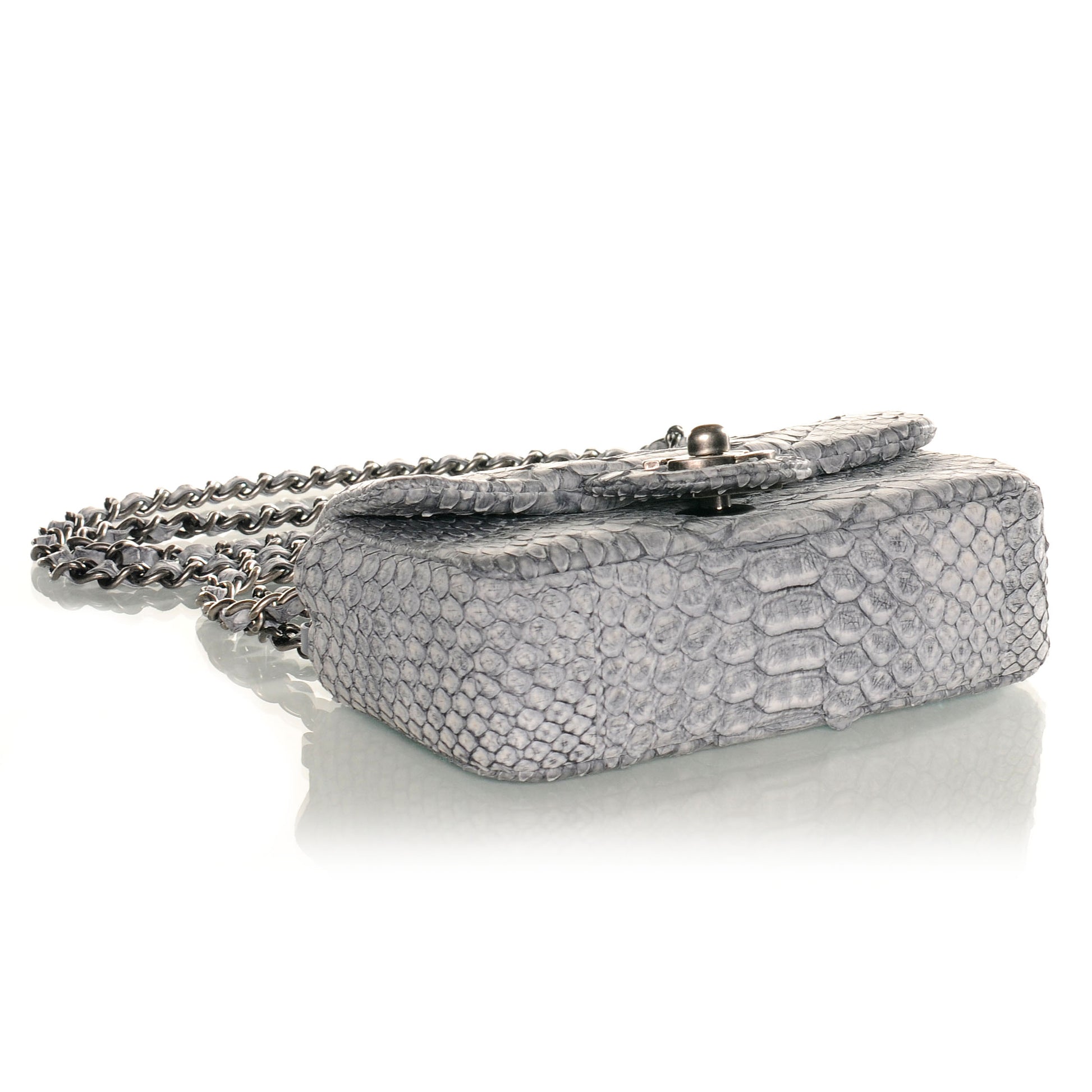 Chanel Python Extra Mini Flap Grey 3 of 7