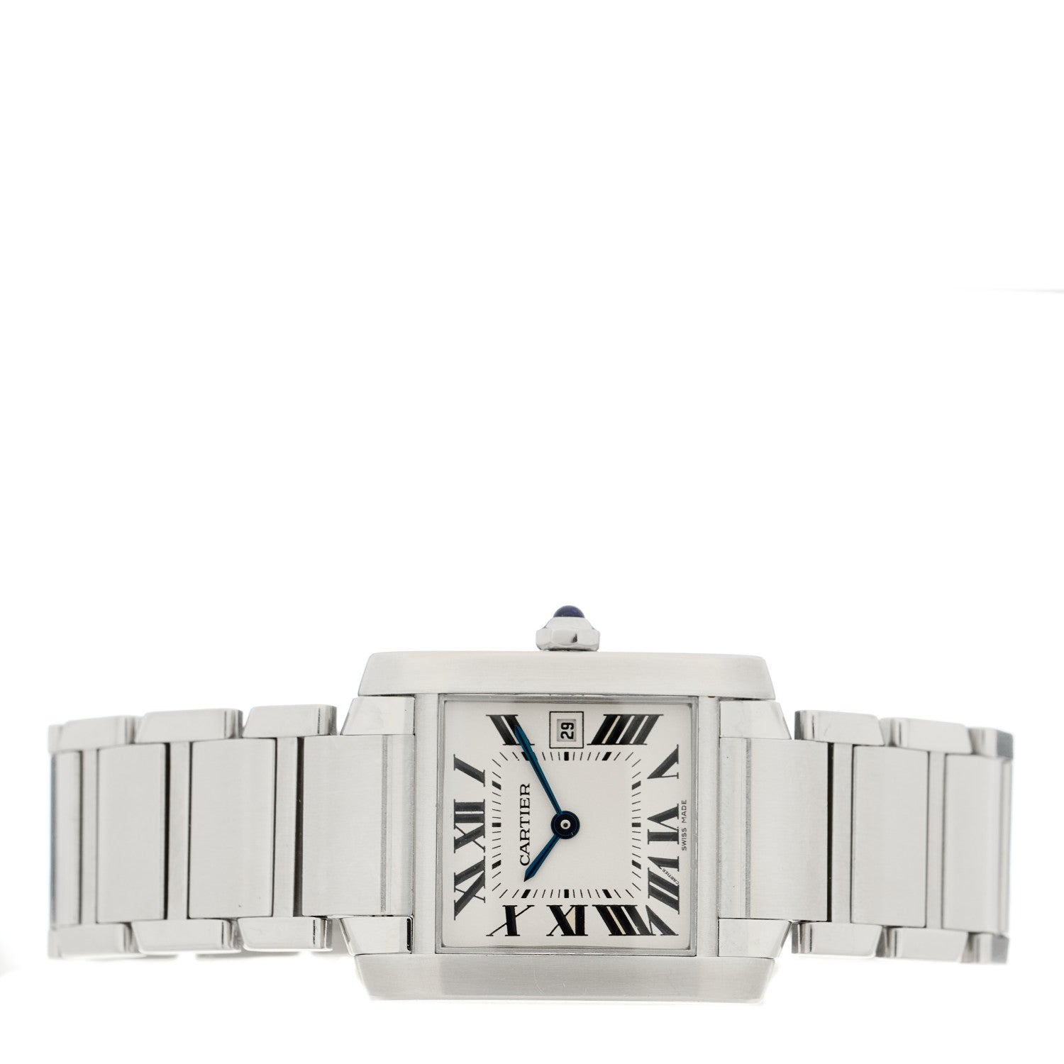 Cartier Stainless Steel 25mm Tank Francaise Quartz Watch 2 of 5
