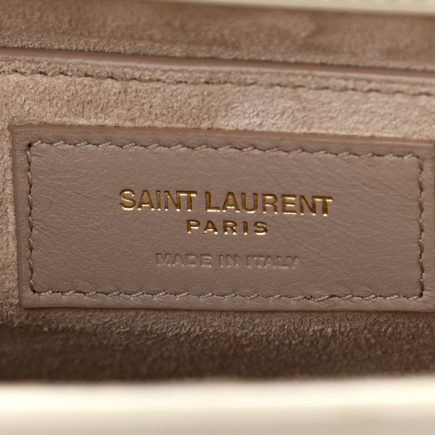 Saint Laurent Smooth Calfskin Medium Monogram Sunset Satchel Blanc Vintage 5 of 10