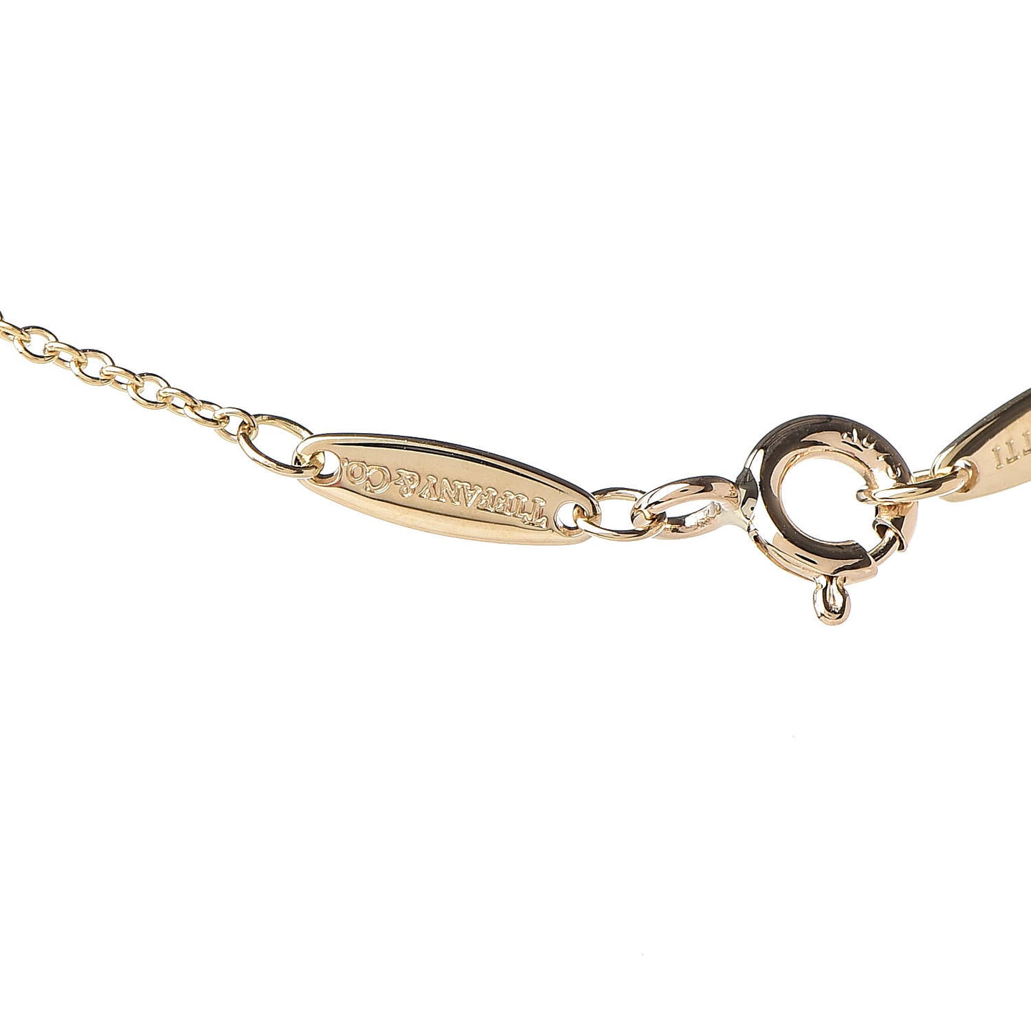 18K Yellow Gold Diamond .20ct Elsa Peretti Diamonds by the Yard Pendant Necklace
