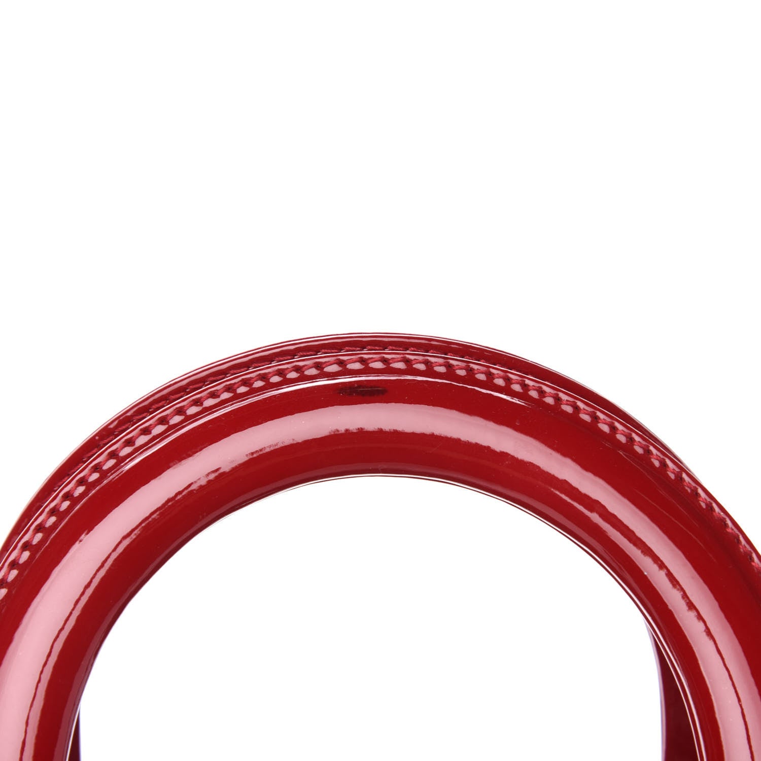 Christian Dior Patent Cannage Medium Lady Dior Red 10 of 11