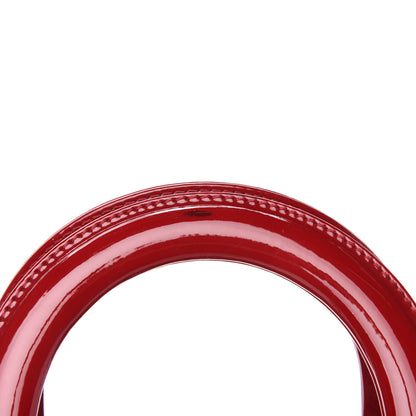 Christian Dior Patent Cannage Medium Lady Dior Red 10 of 11