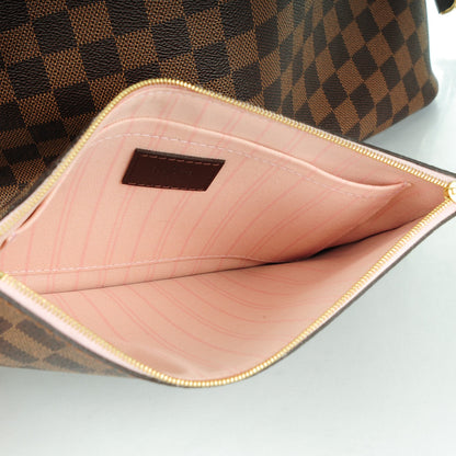 Louis Vuitton Damier Ebene Neo Neverfull MM Rose Ballerine 9 of 9