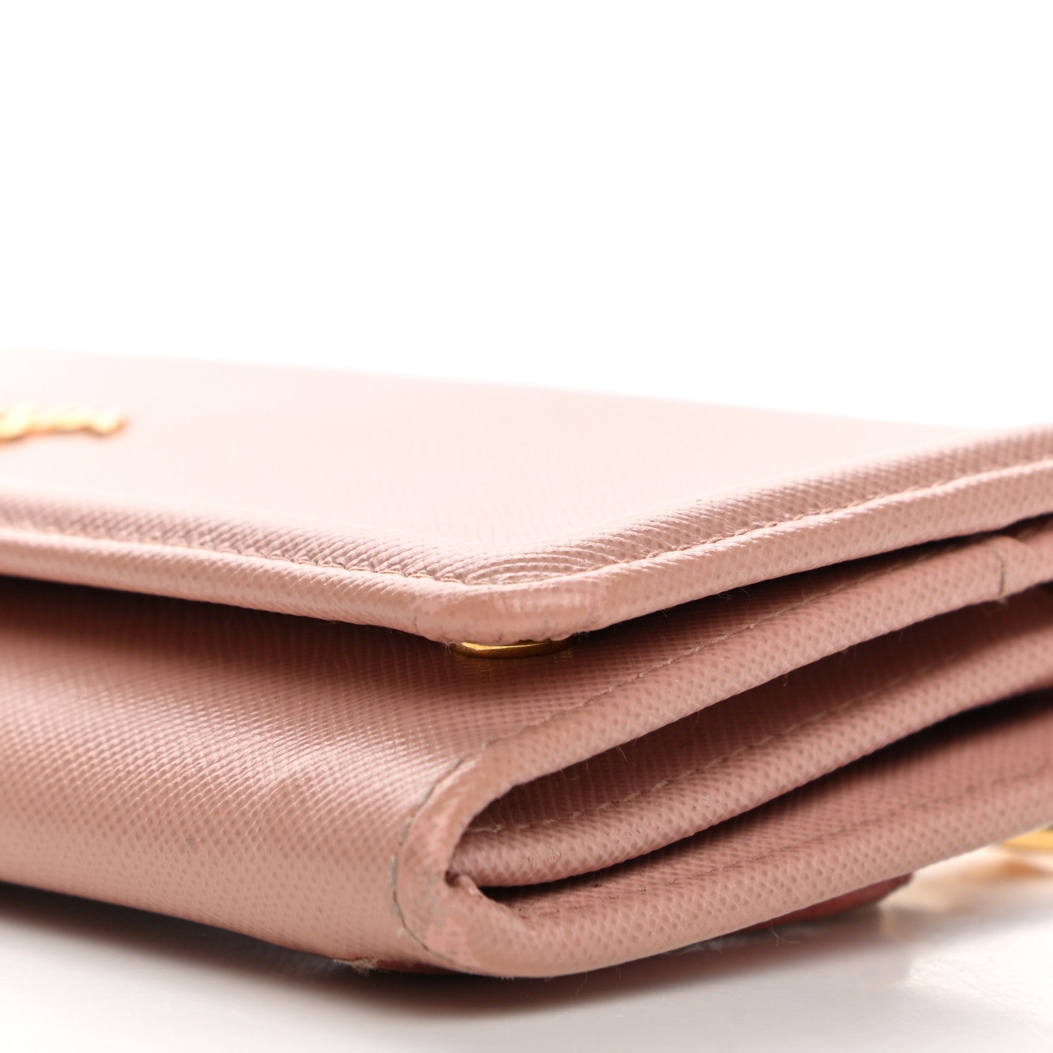 Prada Saffiano Metal Frame Continental Flap Wallet Orchidea 8 of 9