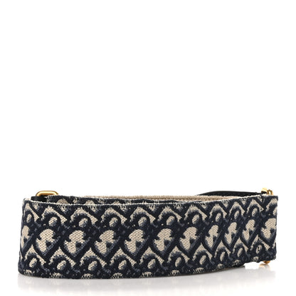 Christian Dior Oblique Shoulder Strap Blue 2 of 4