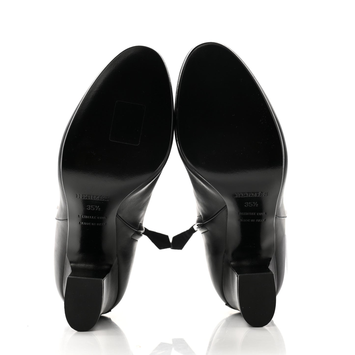 Calfskin Joueuse Ankle Boots 35.5 Black