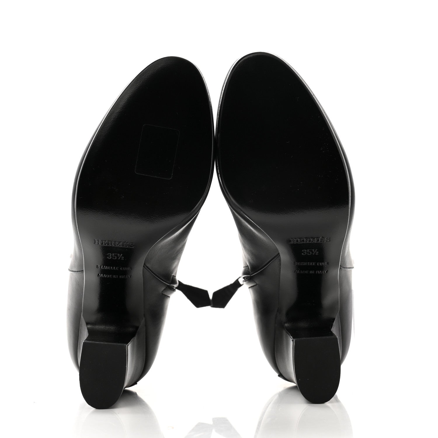 Hermes Calfskin Joueuse Ankle Boots 35.5 Black 5 of 8