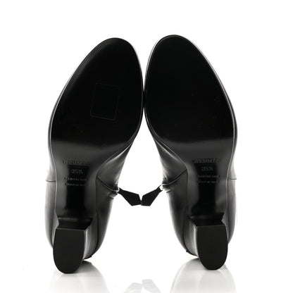 Hermes Calfskin Joueuse Ankle Boots 35.5 Black 5 of 8