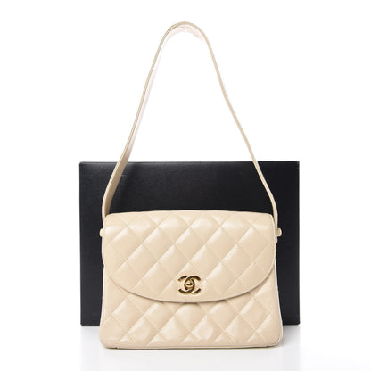 Chanel Lambskin Quilted Small Single Flap Beige Clair 15 of 15