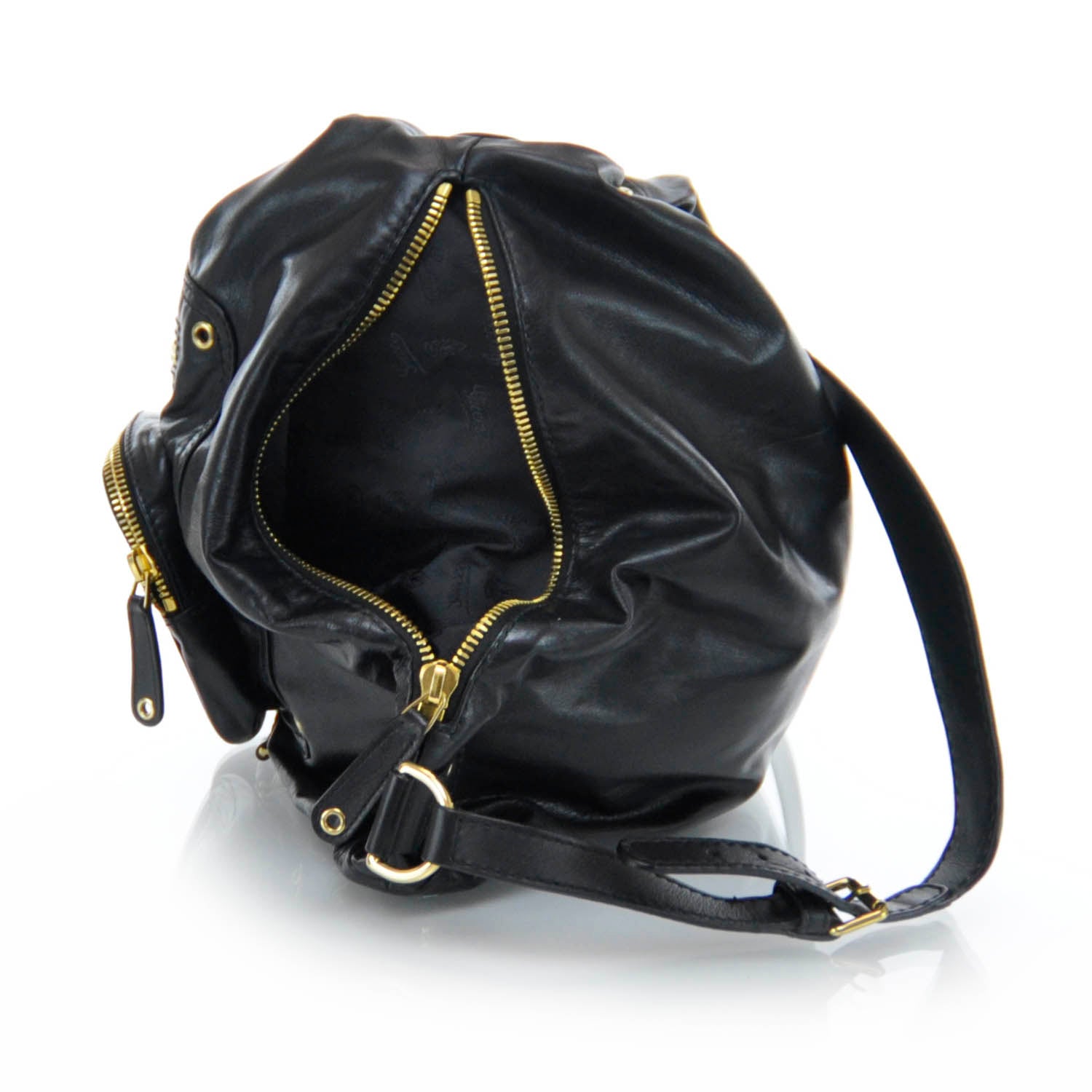 Gucci Leather Large Darwin Convertible Backpack Black 4 of 10