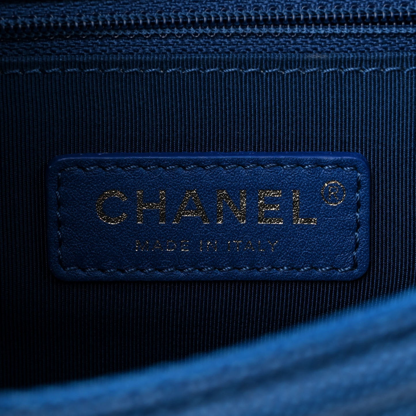 Caviar Quilted Small Sunset On The Sea Flap Blue