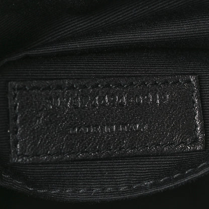 Saint Laurent Calfskin Matelasse Monogram Lou Camera Bag Black 7 of 12