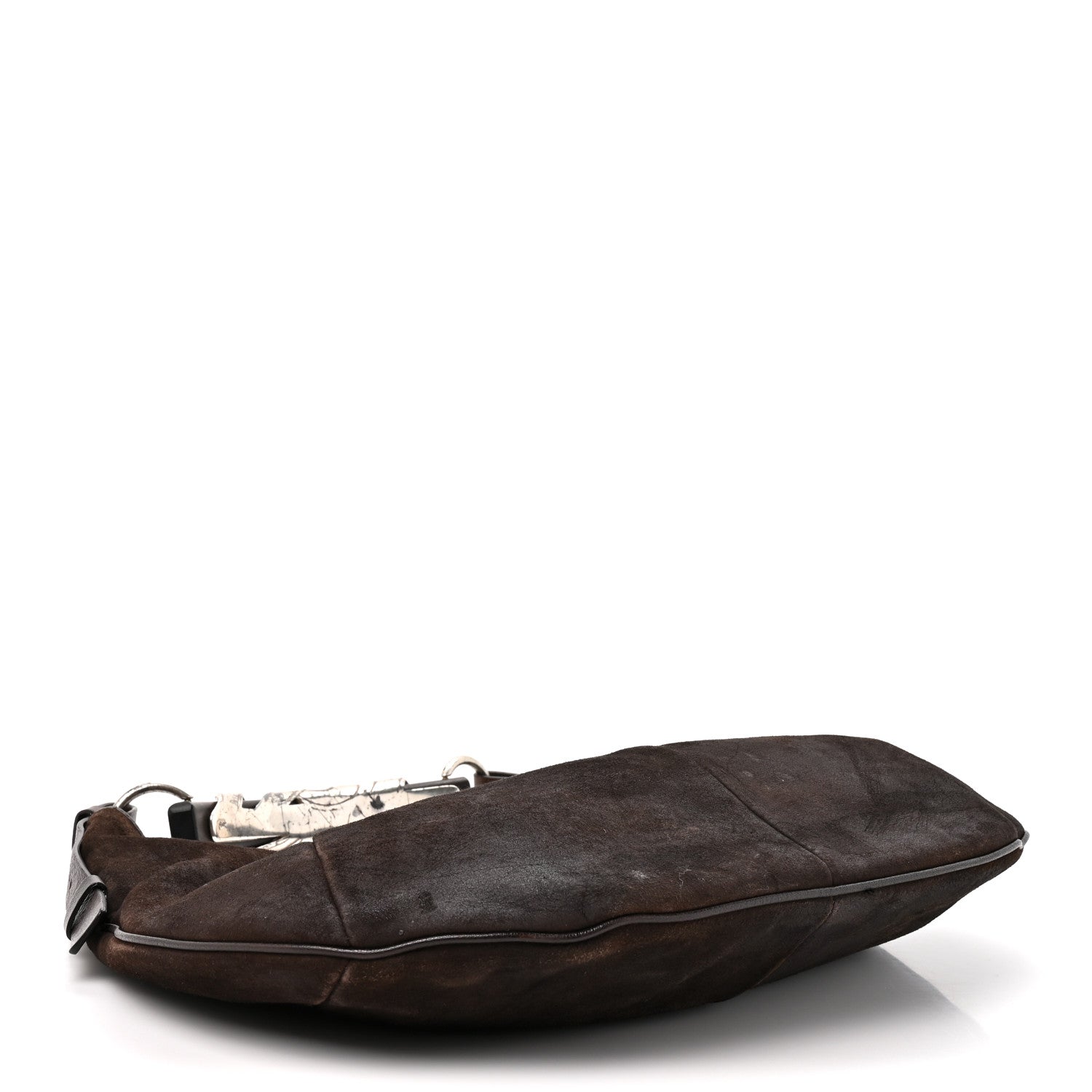 Saint Laurent Suede Mombasa Hobo Brown 4 of 12