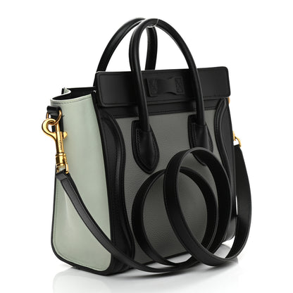 Celine Smooth Drummed Calfskin Nano Luggage Zinc Almond 3 of 10