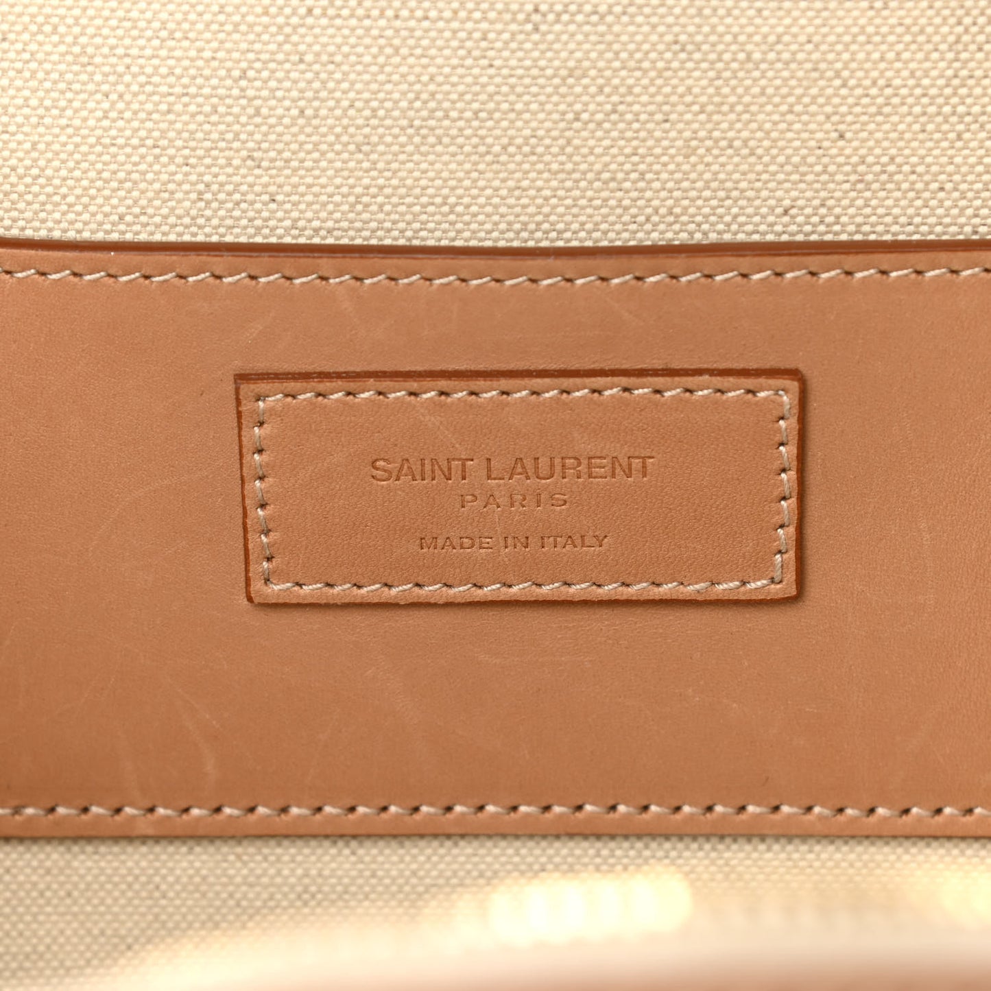 Raffia Calfskin Small Mica Bag Natural Brown Gold