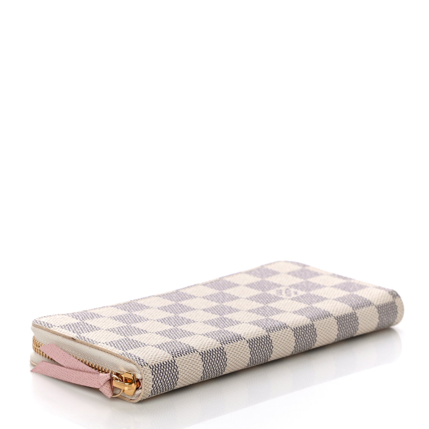 Damier Azur Clemence Wallet Rose Ballerine
