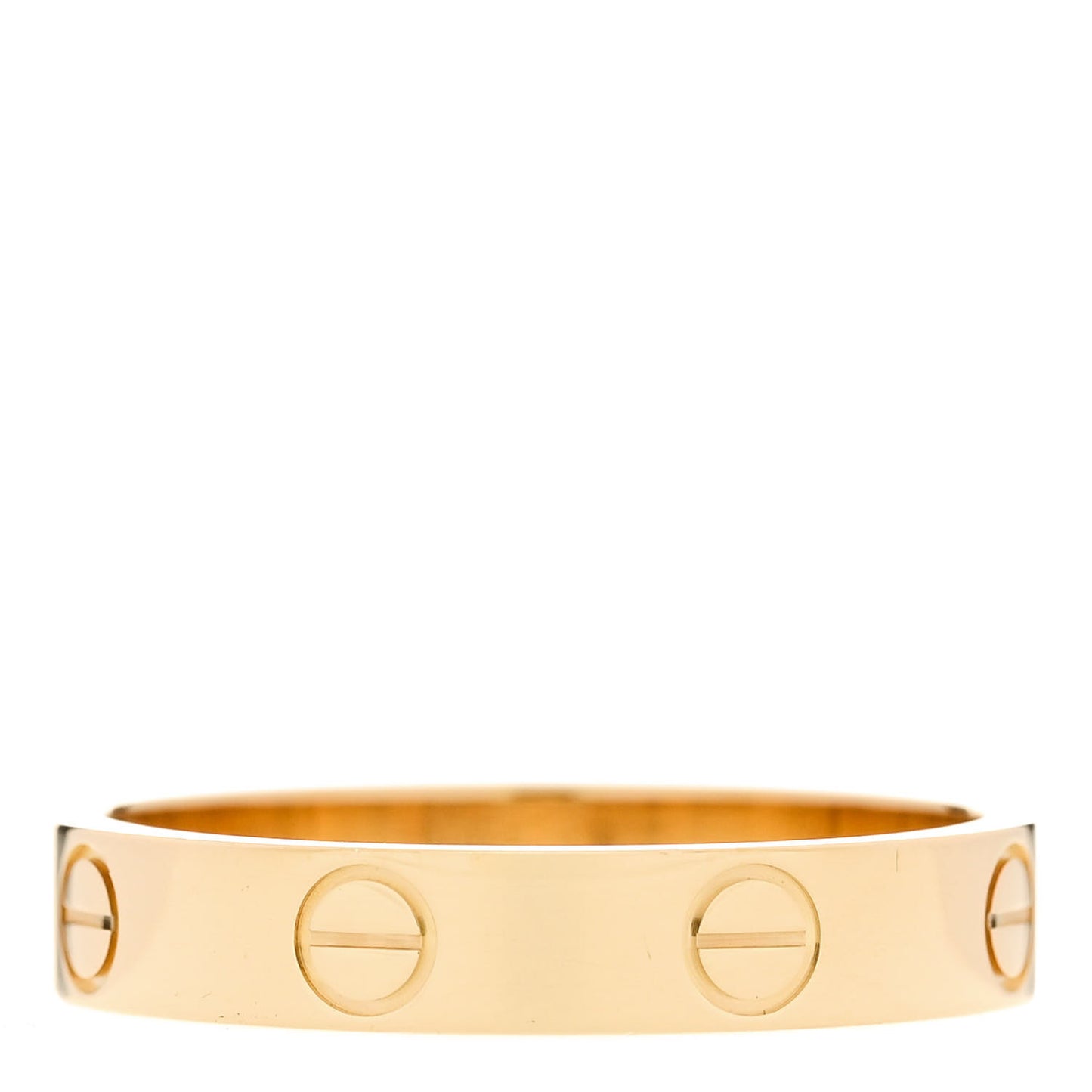 18K Yellow Gold 3.5mm LOVE Wedding Band Ring 54 6.75