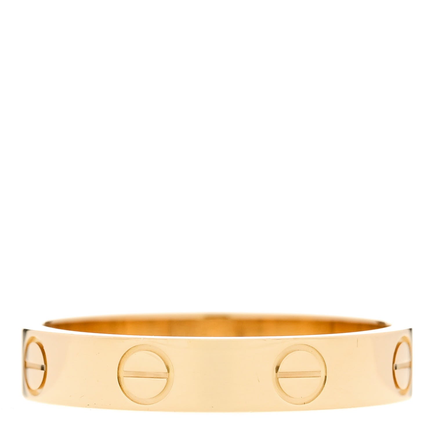 Cartier 18K Yellow Gold 3.5mm LOVE Wedding Band Ring 54 6.75 3 of 5