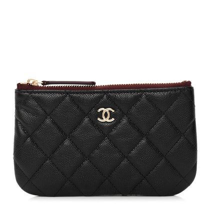 Chanel Caviar Quilted Small Cosmetic Case Black 1 of 8