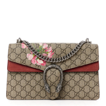 Gucci GG Supreme Monogram Blooms Small Dionysus Shoulder Bag Beige Multicolor Dry Rose 1 of 13