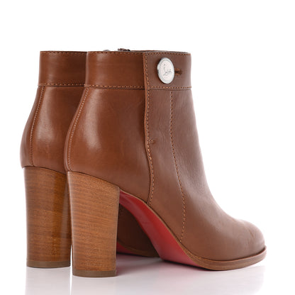 Christian Louboutin Calfskin Janis 85 Booties 36 Cuoio 4 of 11