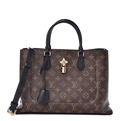 Louis Vuitton Monogram Flower Tote Black 1 of 11