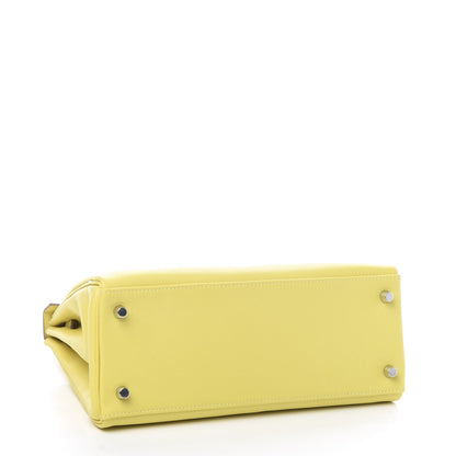 Hermes Evercolor Kelly Retourne 28 Lime 3 of 7