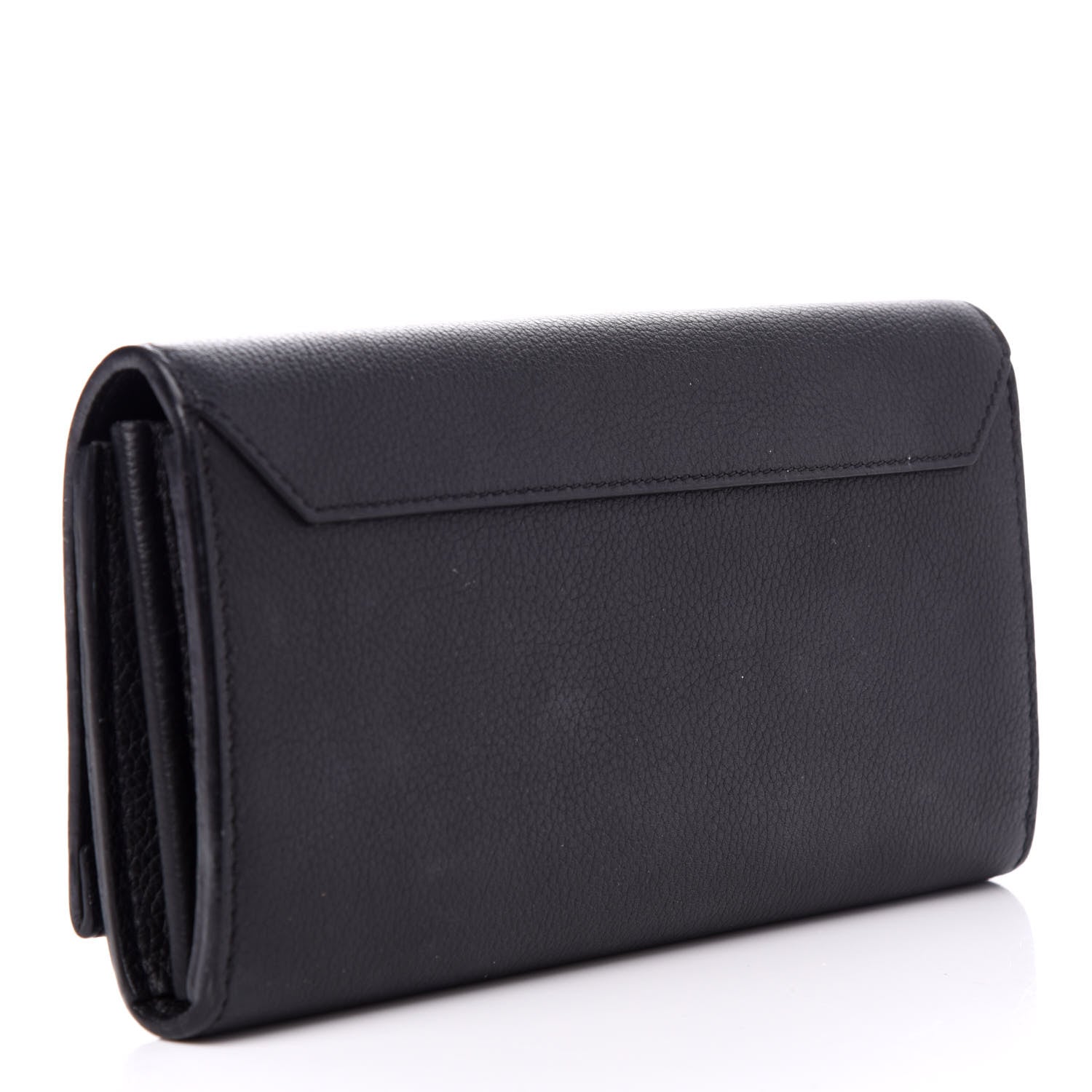 Louis Vuitton Calfskin Lockme II Wallet Black 2 of 9