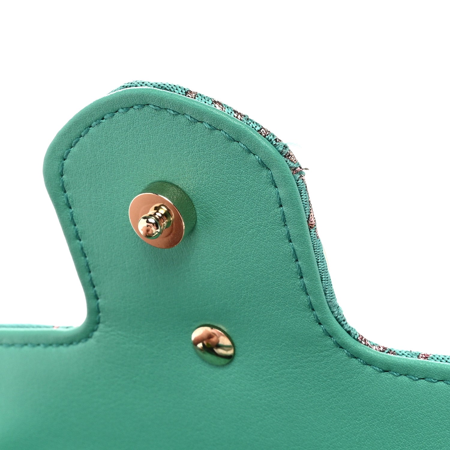 Gucci Jacquard Super Mini GG Marmont Shoulder Bag Green 11 of 11