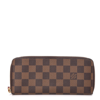 Louis Vuitton Damier Ebene Clemence Wallet Cherry 1 of 6