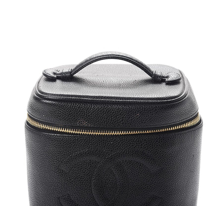 Chanel Caviar Cosmetic Vanity Bag Black 9 of 12