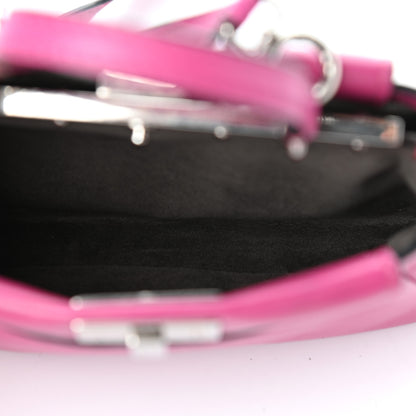 Fendi Nappa Micro Peekaboo Iconic Satchel Magenta 5 of 10