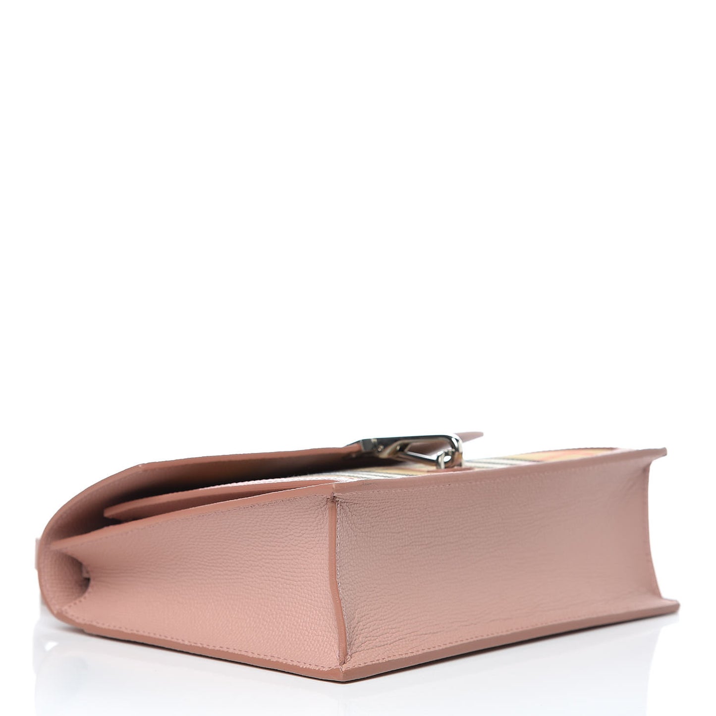 Grainy Calfskin Vintage Check Small Macken Crossbody Bag Ash Rose