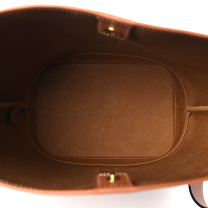 Celine Triomphe Canvas Calfskin Small Bucket Bag Tan 5 of 10