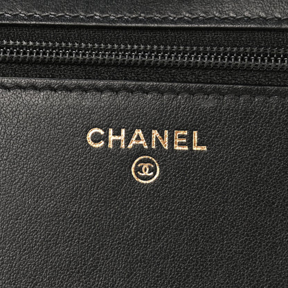 Chanel Caviar Quilted Boy Wallet On Chain WOC Black 10 of 29