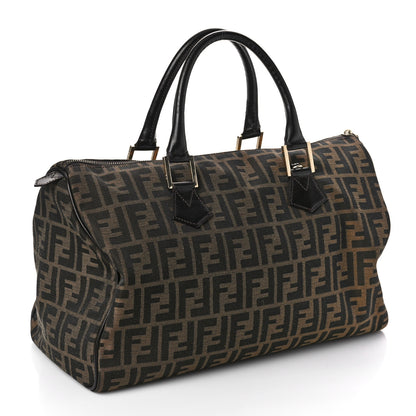 Fendi Zucca Cuoio Lucido Chef Boston Tobacco Moro 3 of 10