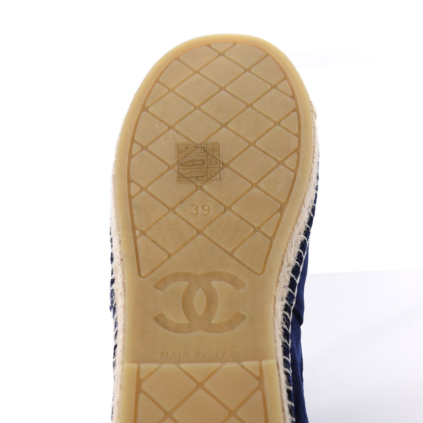 Velvet Logo Espadrilles 39 Navy Black