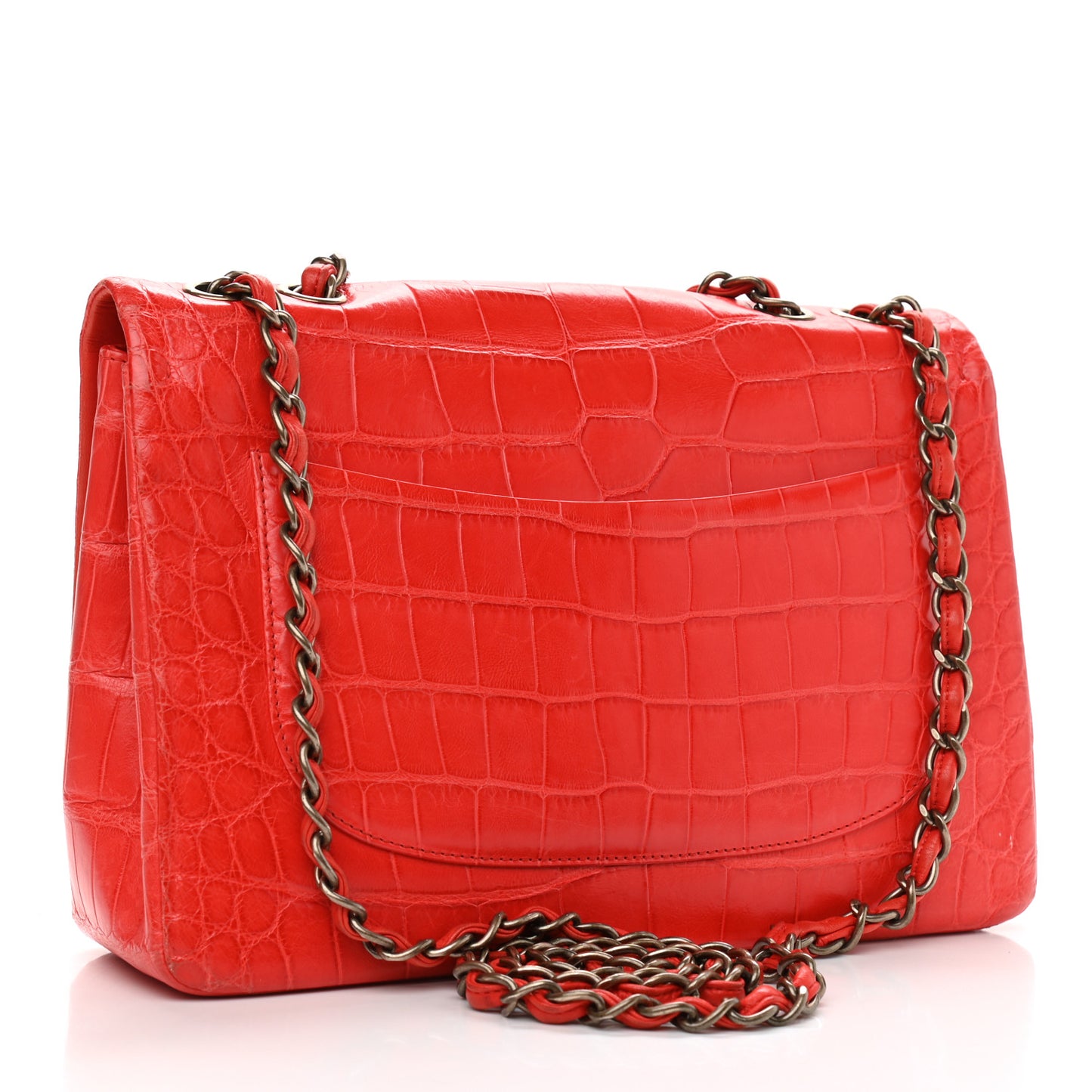 Alligator Jumbo Double Flap Red