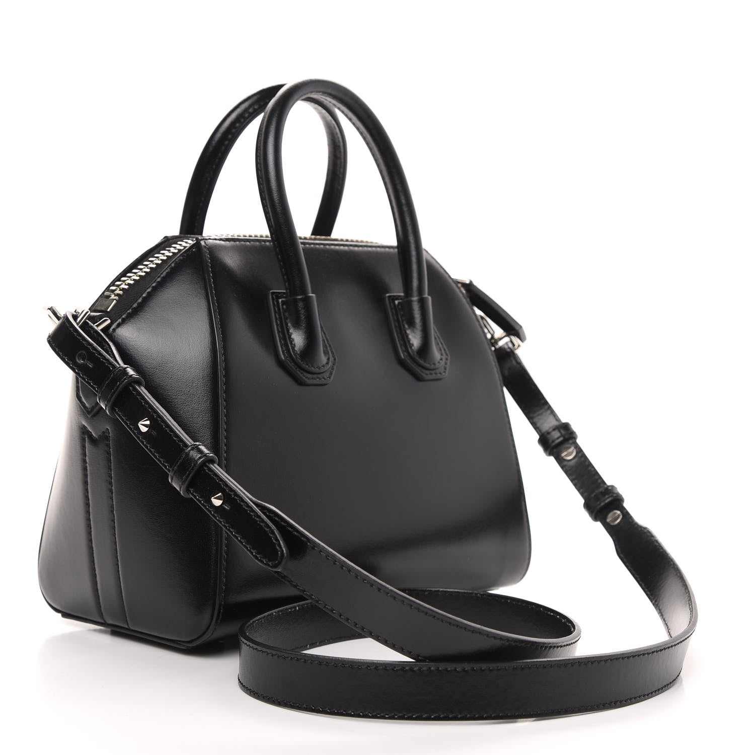 Givenchy Shiny Lord Calfskin Mini Antigona Black 3 of 10