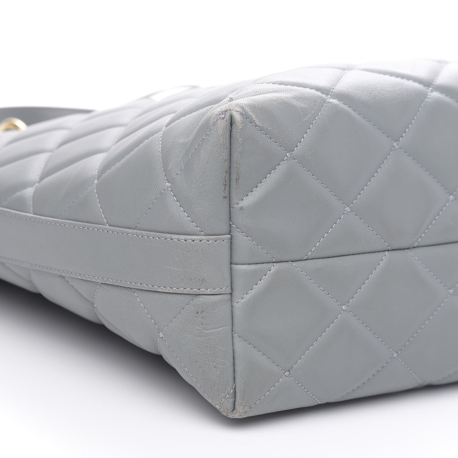 Dolce & Gabbana Lambskin Quilted Tote Grey 7 of 16
