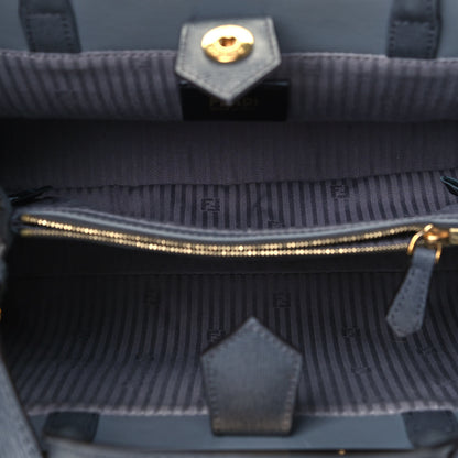 Fendi Vitello Elite Petite 2Jours Tote Grigio Grigio Chiaro 4 of 8