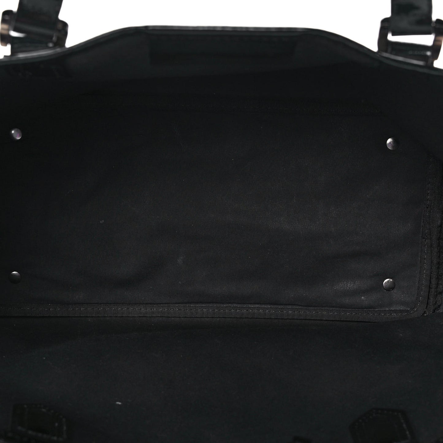 Metallic Calfskin Nova Check Small Nickie Tote Black