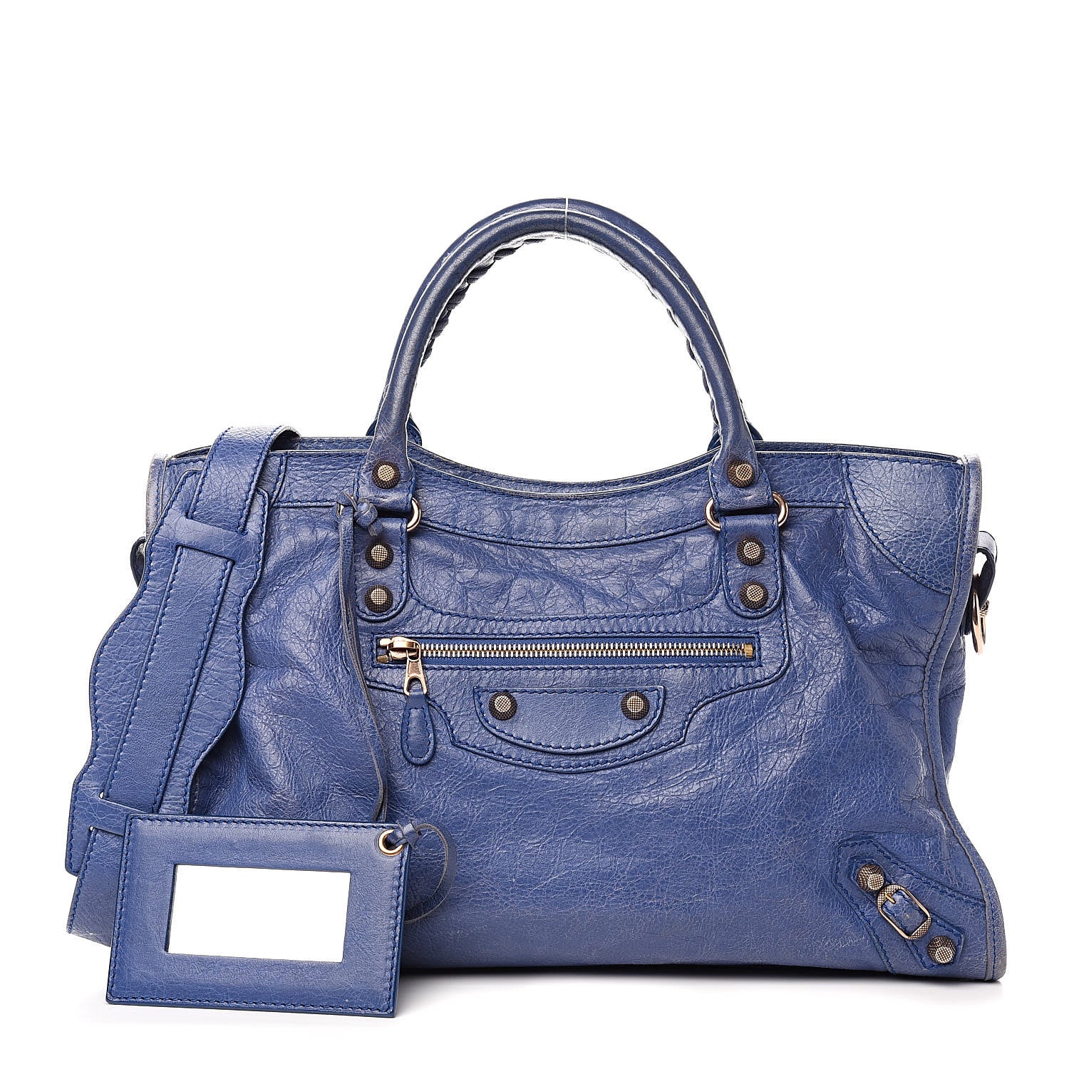 Balenciaga Agneau Giant 12 Rose Gold Hardware City Bleut Bleu Glacier 1 of 15